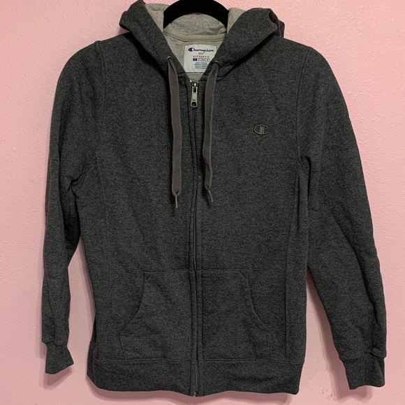 Champion Tops - Champion Charcoal Full-Zip Hoodie